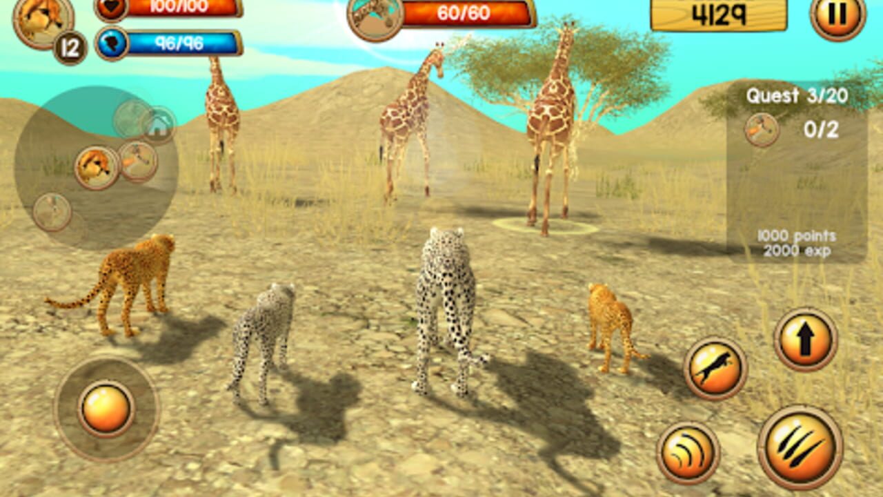 Wild Cheetah Sim 3D — Screenshot 2