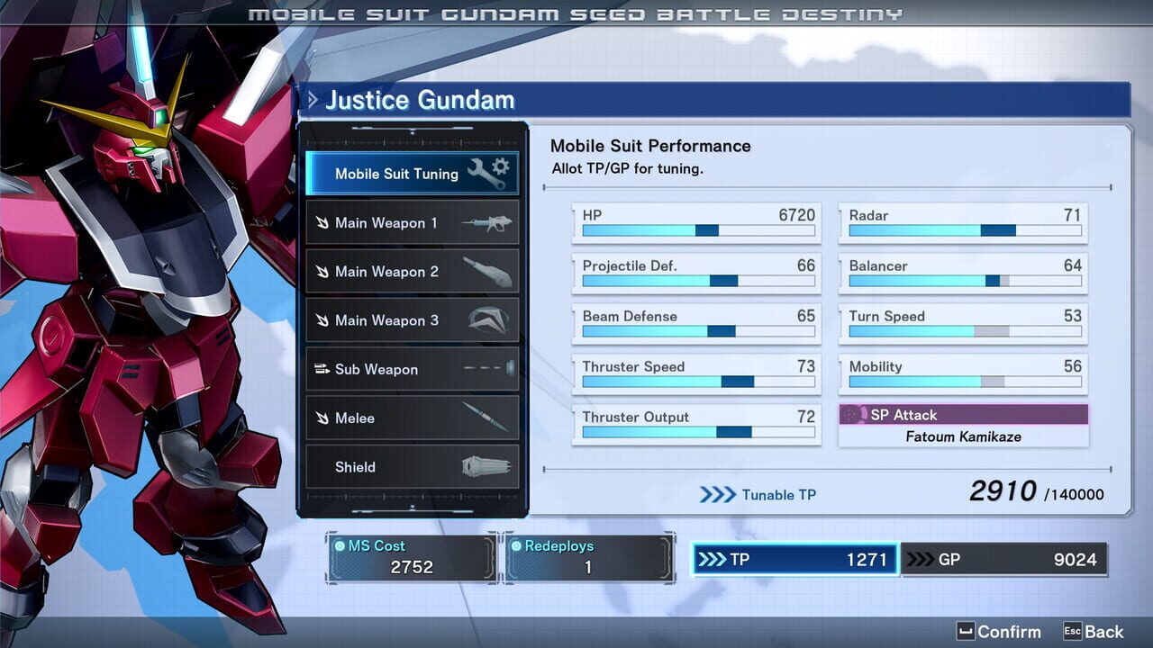 Screenshot de Mobile Suit Gundam Seed: Battle Destiny Remastered