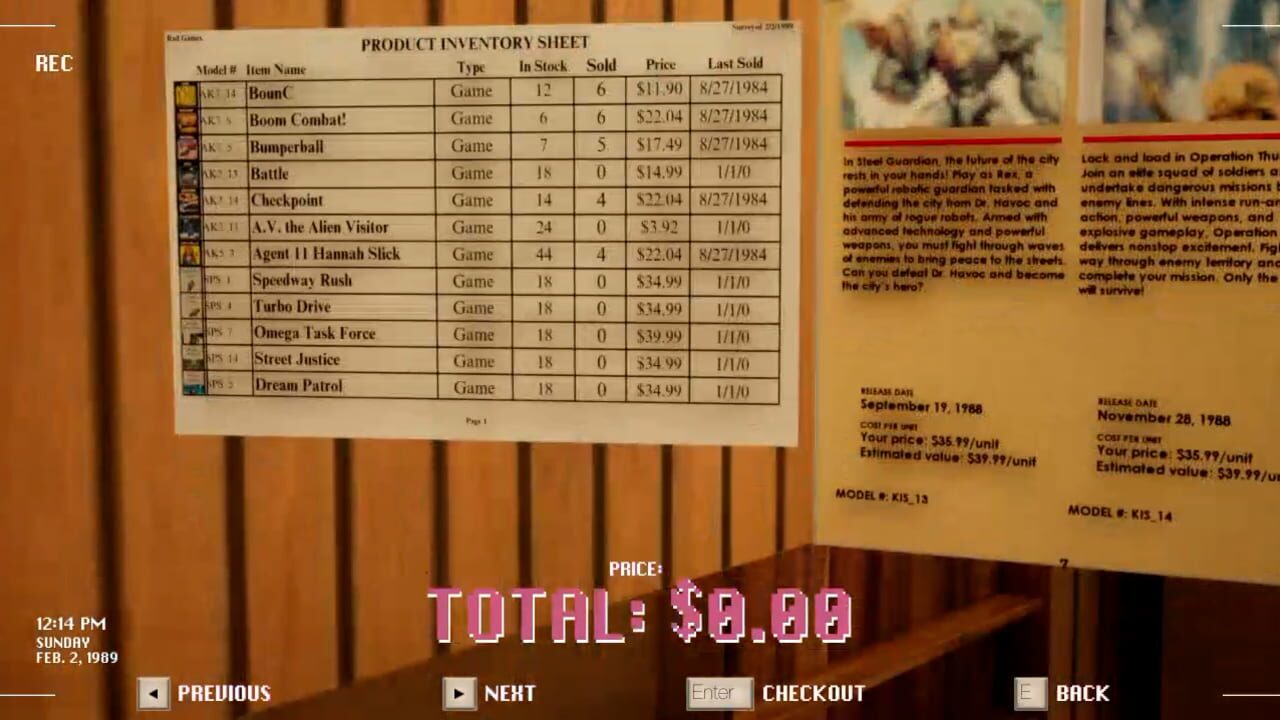 Retro Game Store Simulator screenshot 1