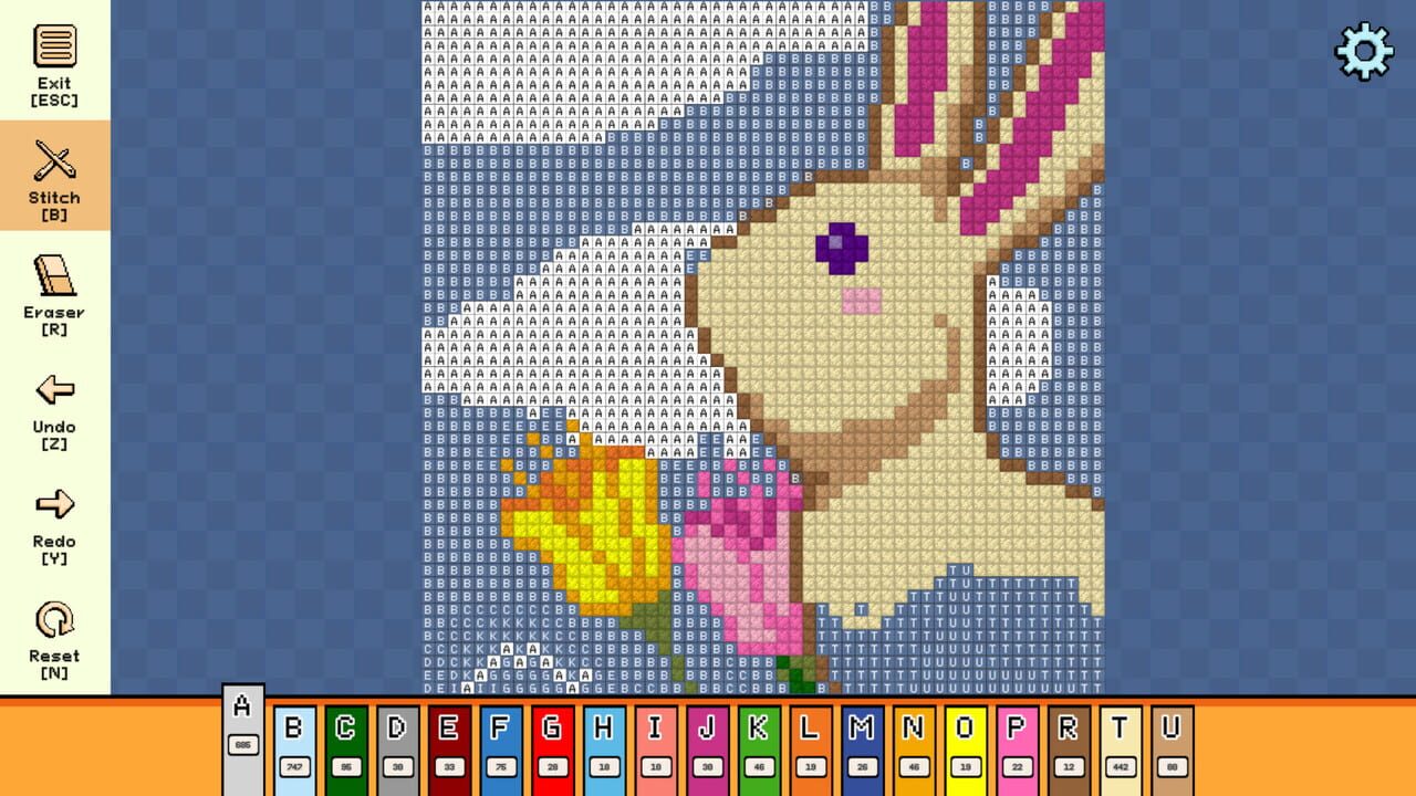 Pixel Cross Stitch: Color by Number - Easter Pack — Screenshot 3