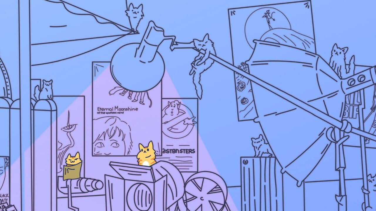 Cats Visiting Cozy Art Studios Image