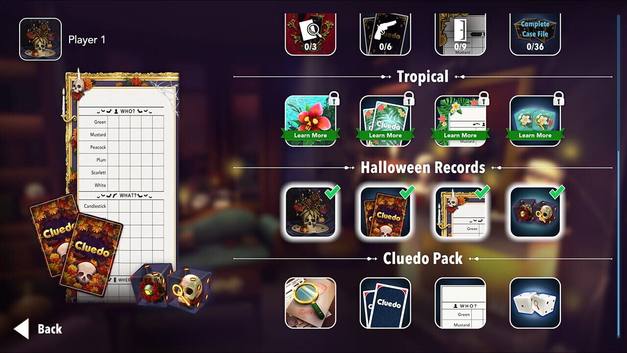 Clue/Cluedo: Halloween Records Image