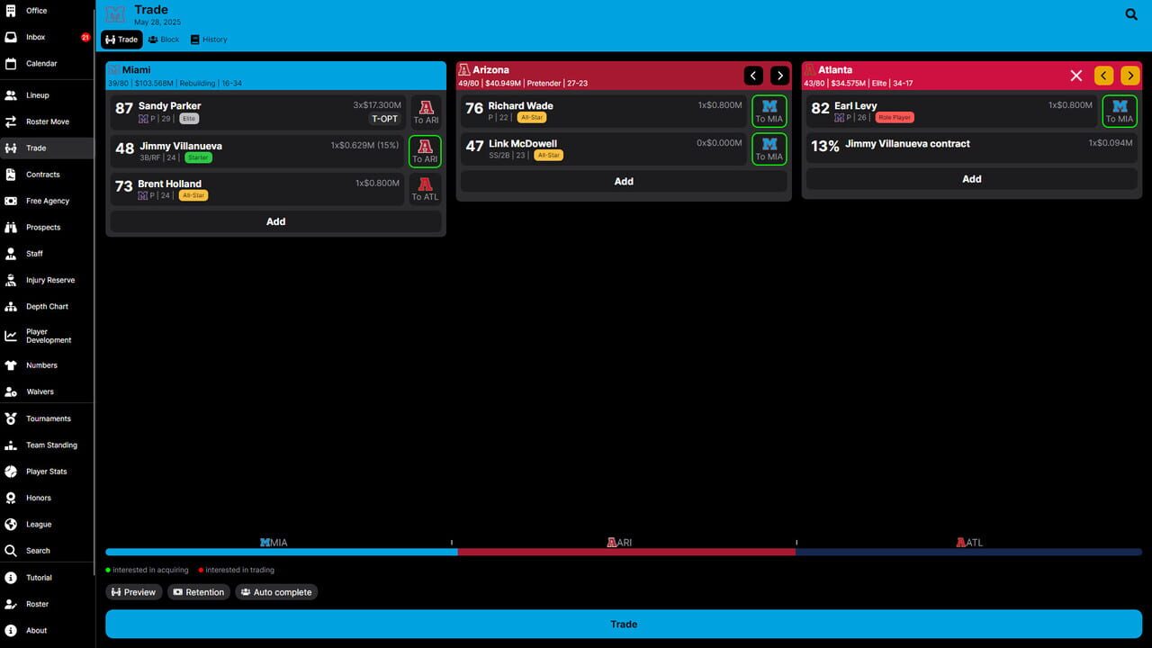 Baseball Legacy Manager 25 — Screenshot 3