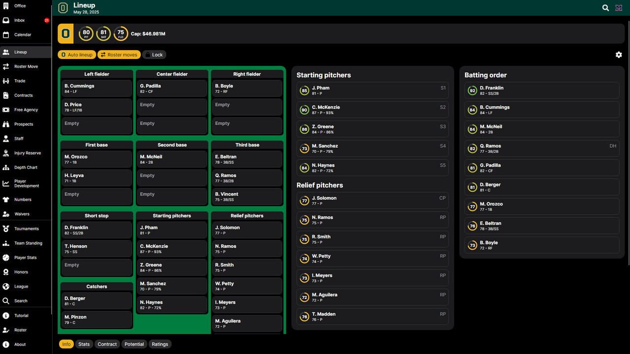 Baseball Legacy Manager 25 — Screenshot 4