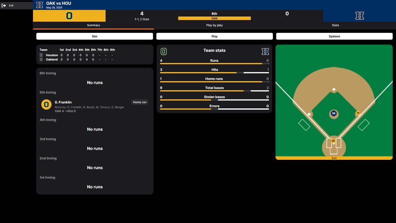 Baseball Legacy Manager 25 — Screenshot 5
