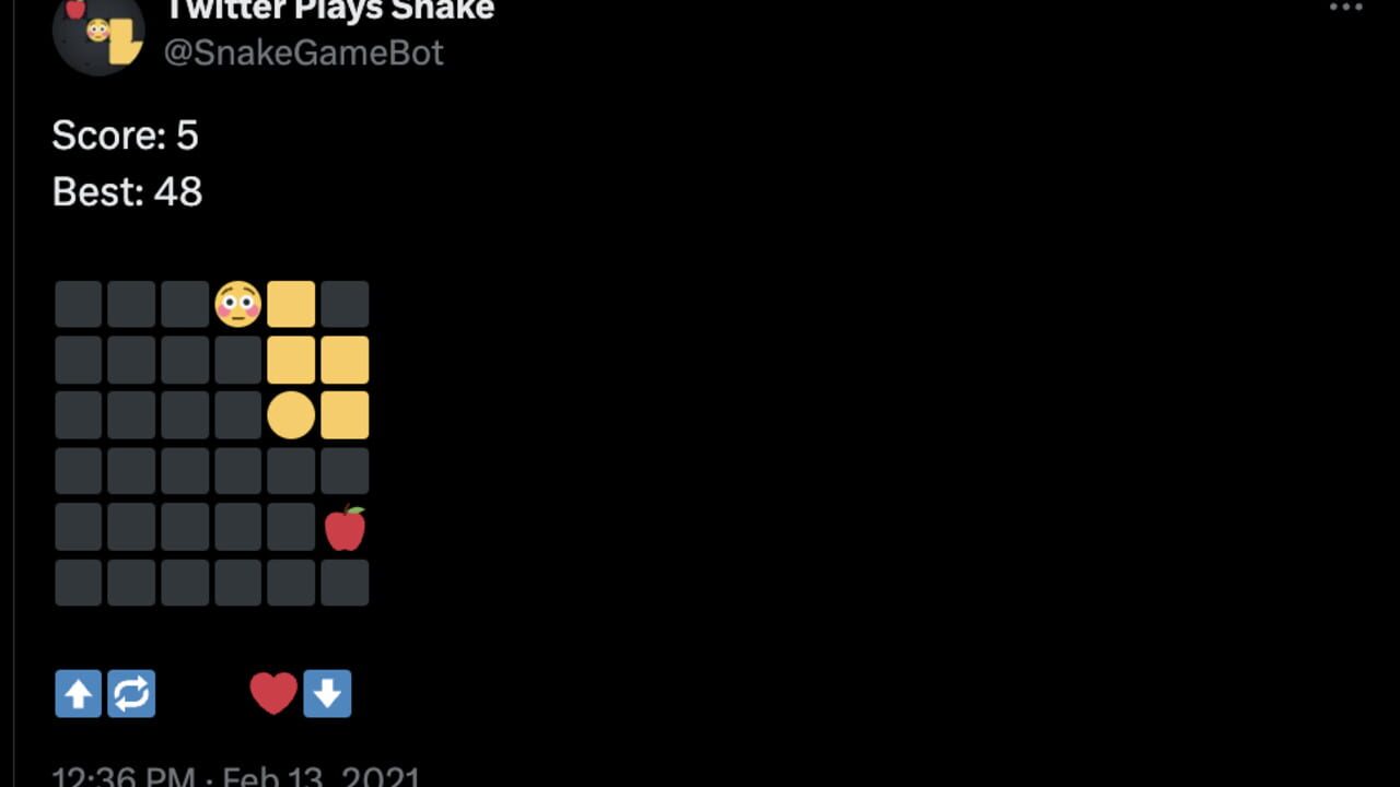 Twitter Plays Snake — Screenshot 2