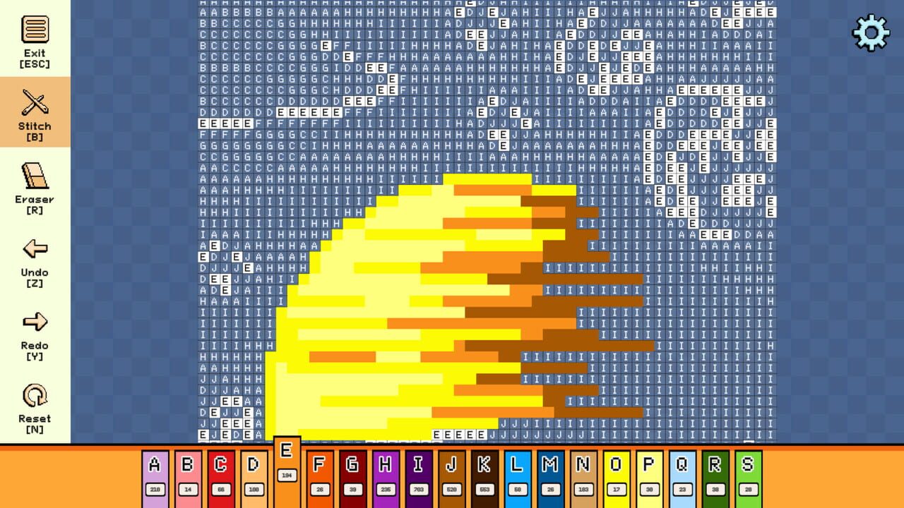 Pixel Cross Stitch: Color by Number - Alien Worlds Pack 3 — Screenshot 2