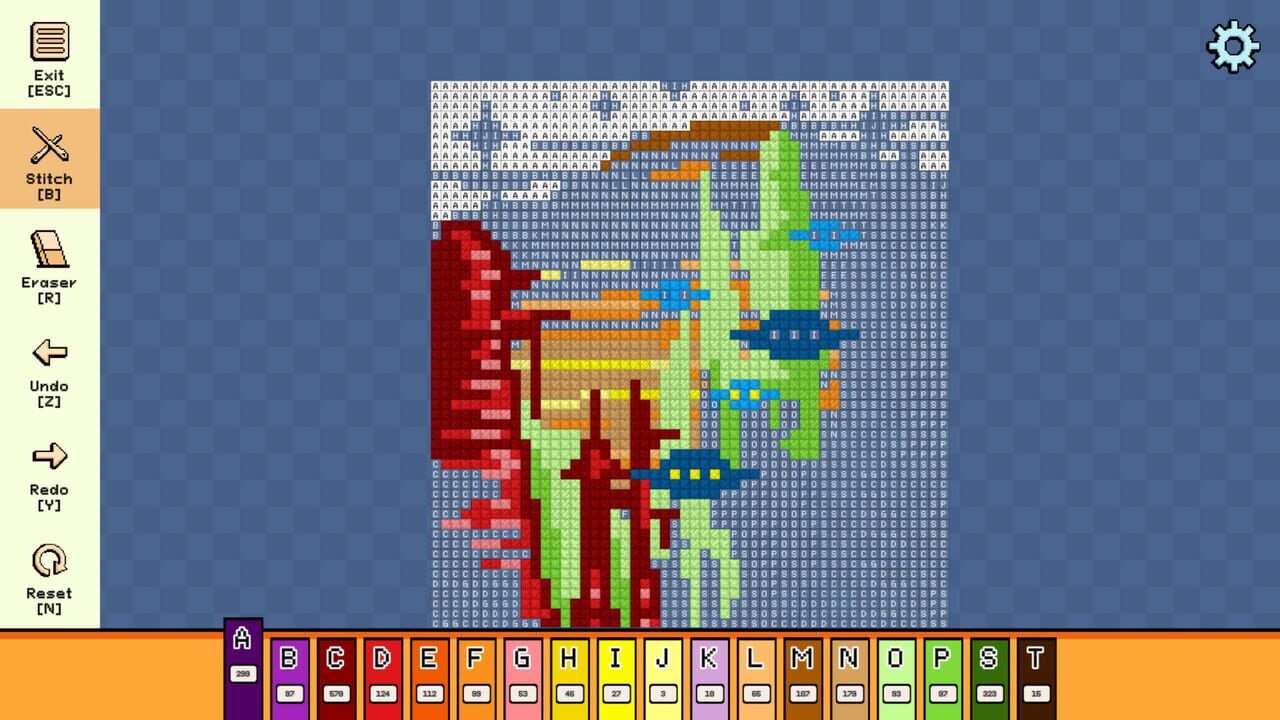 Pixel Cross Stitch: Color by Number - Alien Worlds Pack 3 — Screenshot 4