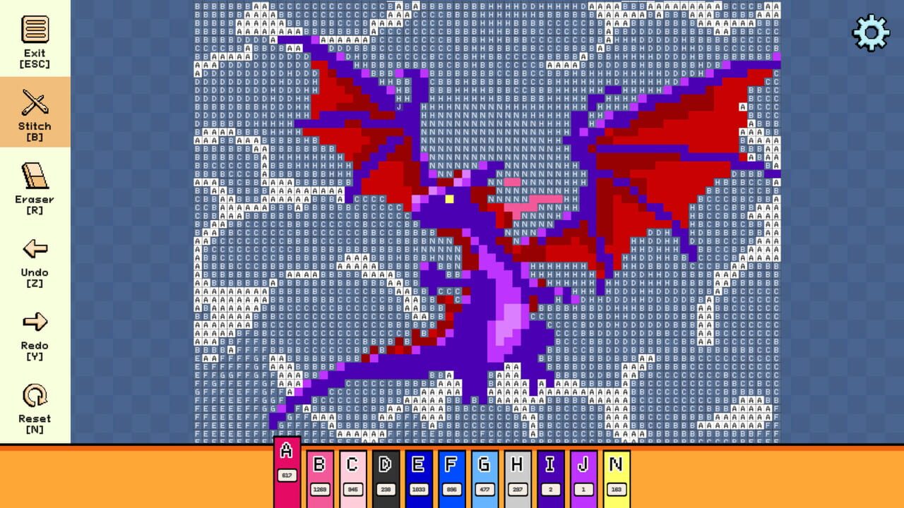 Pixel Cross Stitch: Color by Number - Mythical Monsters Pack 2 — Screenshot 2