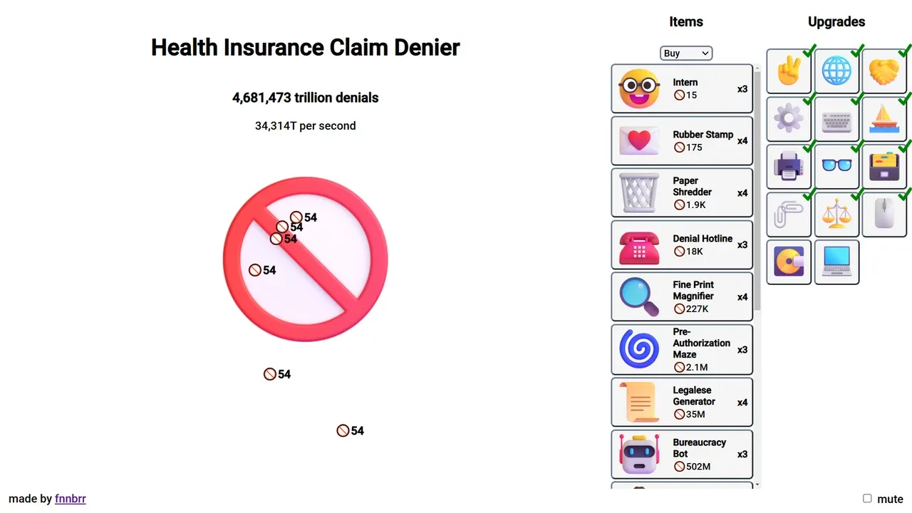 Health Insurance Claim Denier banner