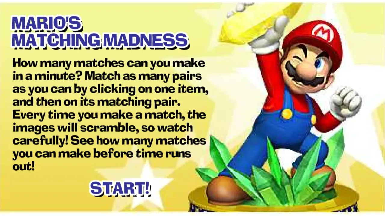 Mario's Matching Madness banner
