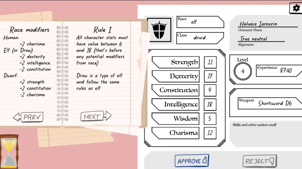 Character Sheets, Please