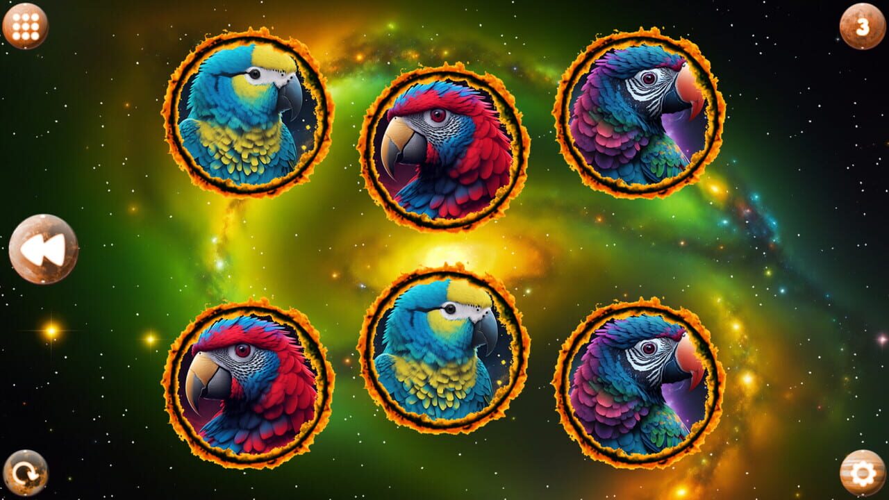 Space Memory: Parrots — Screenshot 2
