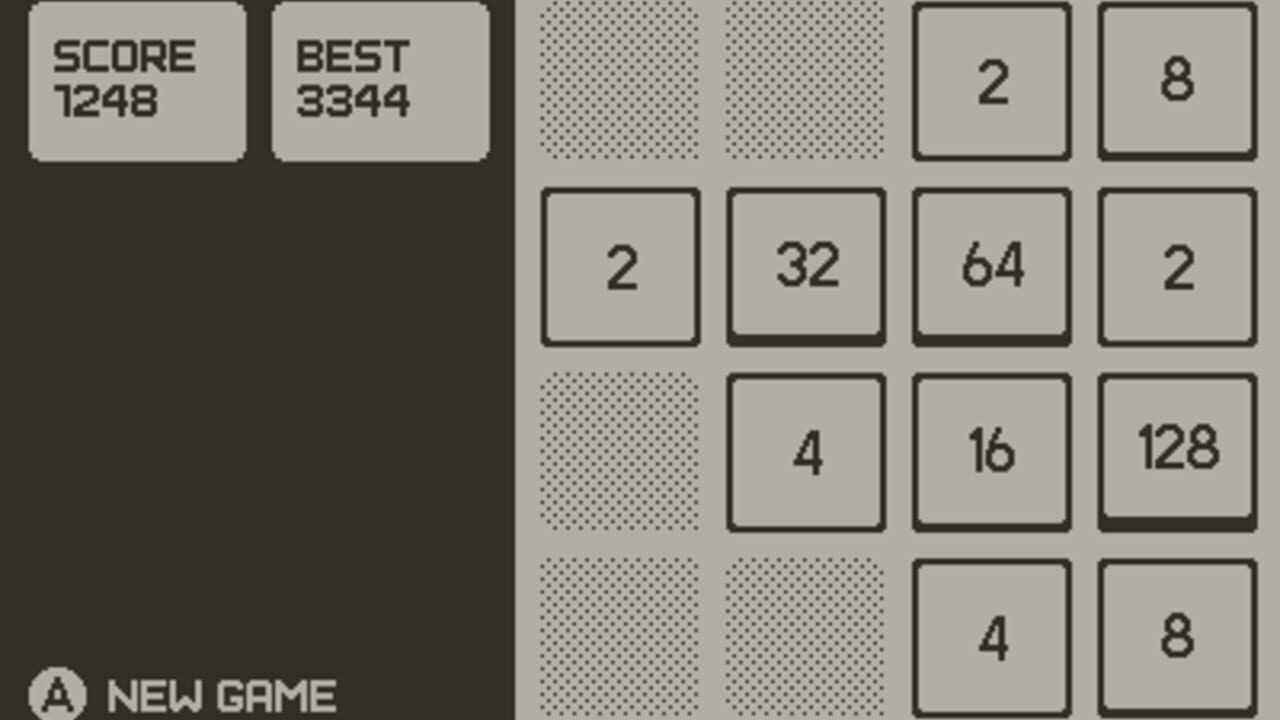 2048 for Playdate Screenshot 1