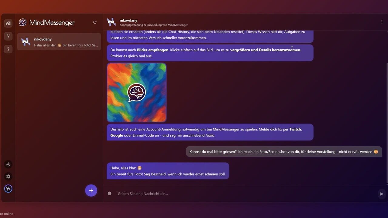 MindMessenger Screenshot 1