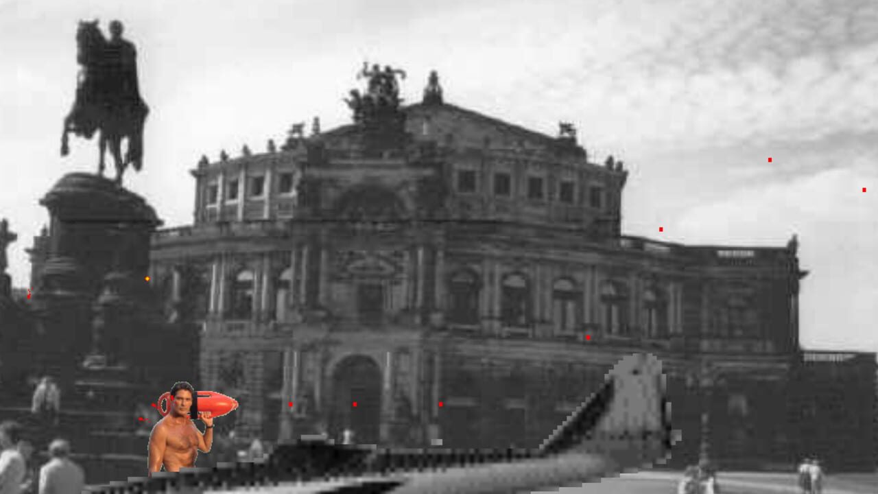 The Hoff vs Hitler Image