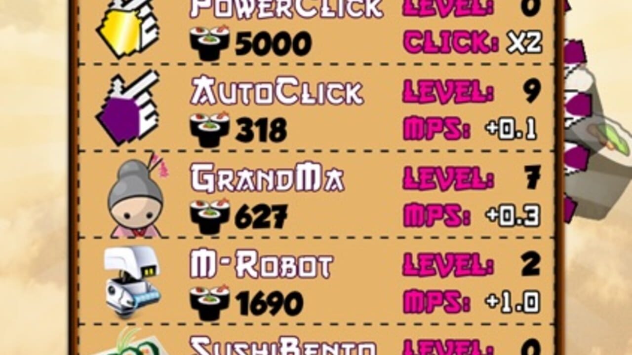 Sushi Clickers — Screenshot 3