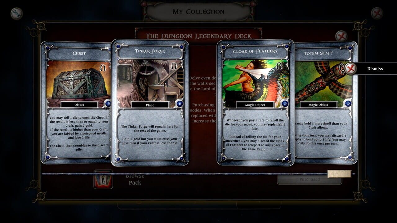 Talisman: The Dungeon Expansion - Legendary Deck — Screenshot 3