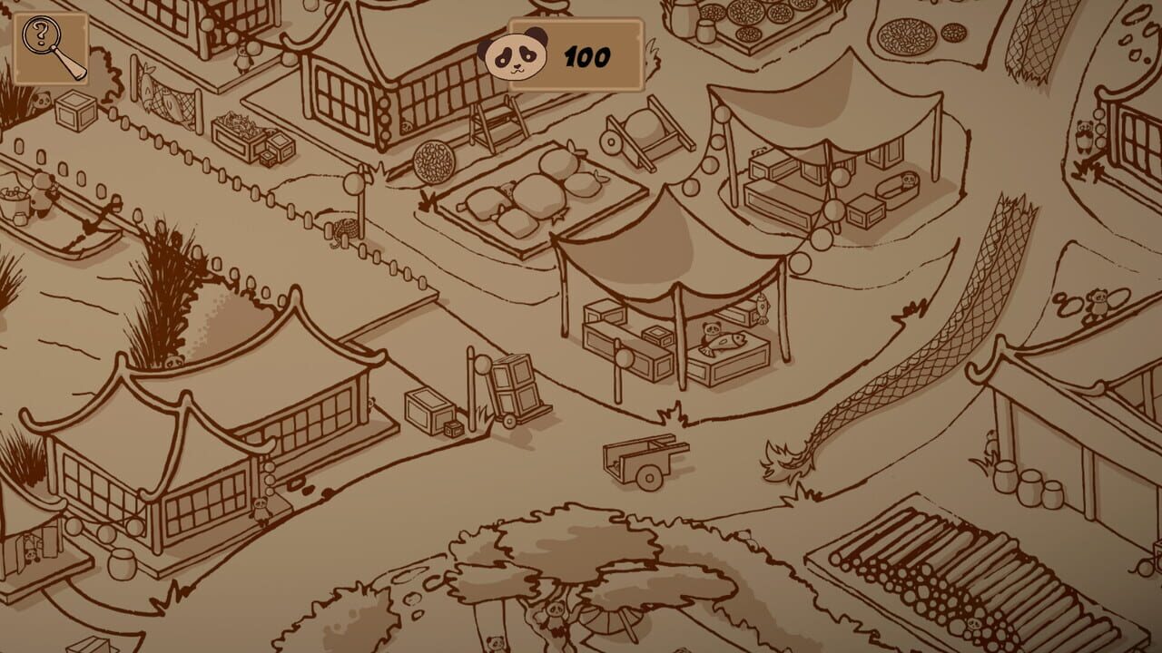 100 Hidden Pandas: Village Image