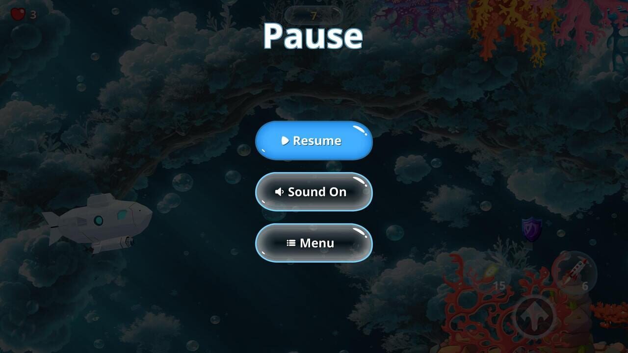 Underwater Submarine Rush — Screenshot 1