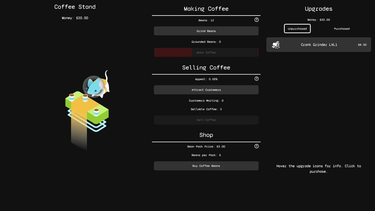 Galactic Coffee Shop Screenshot 1