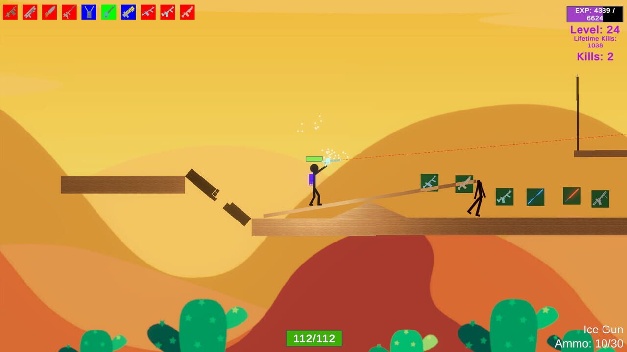 Stick Figure Combat: Jetpack Large — Screenshot 4