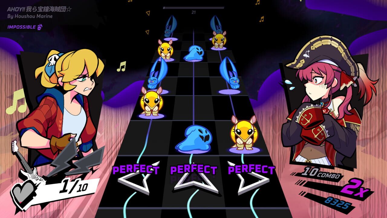Rift of the NecroDancer: hololive - "Ahoy!! Warera Takara Kane Kaizoku-dan☆" — Screenshot 2