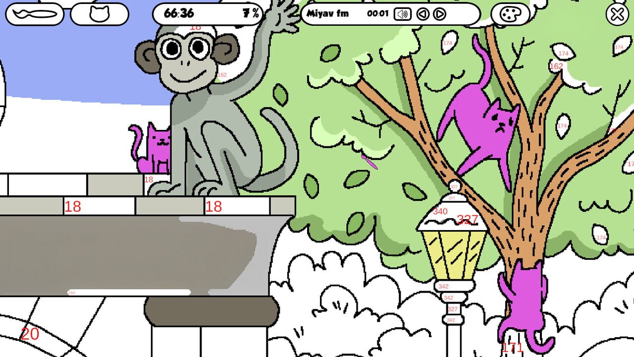 100 Cats Lost in Canada Find & Color Image