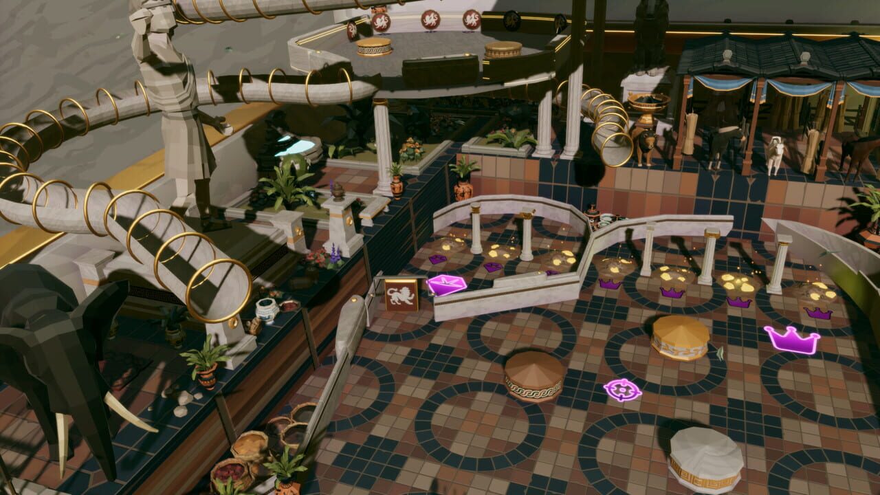 Roxy Raccoon's Pinball Panic: Roman Renaissance Image