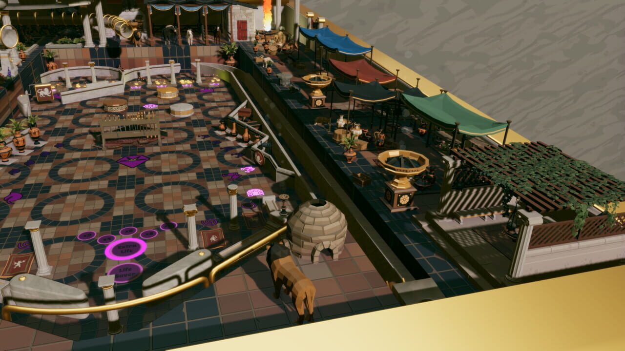 Roxy Raccoon's Pinball Panic: Roman Renaissance Image