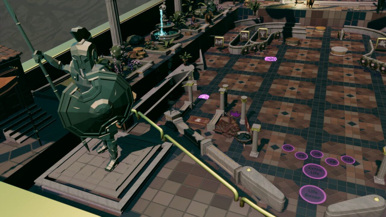 Roxy Raccoon's Pinball Panic: Roman Renaissance Image