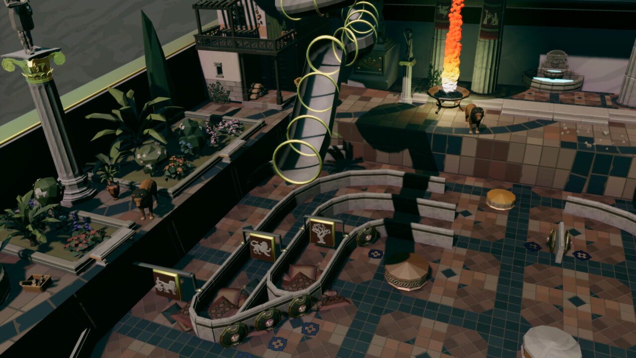 Roxy Raccoon's Pinball Panic: Roman Renaissance Image