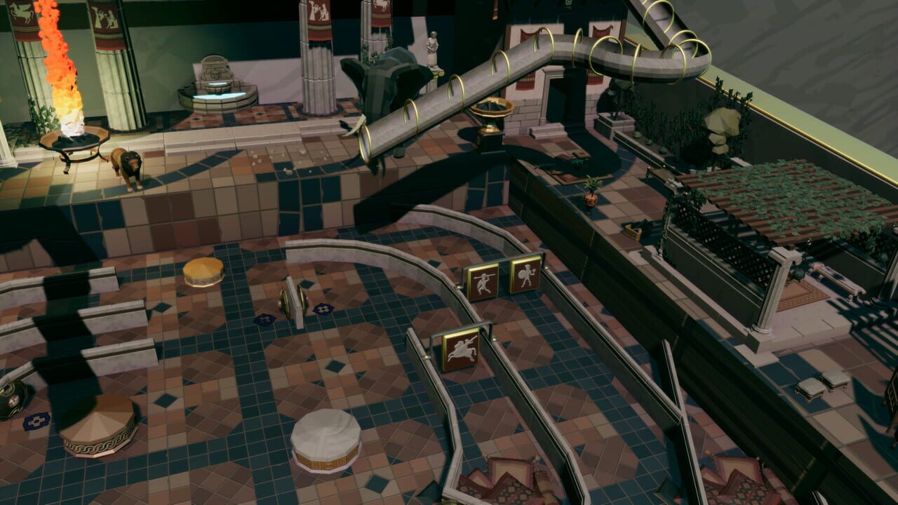 Roxy Raccoon's Pinball Panic: Roman Renaissance Image