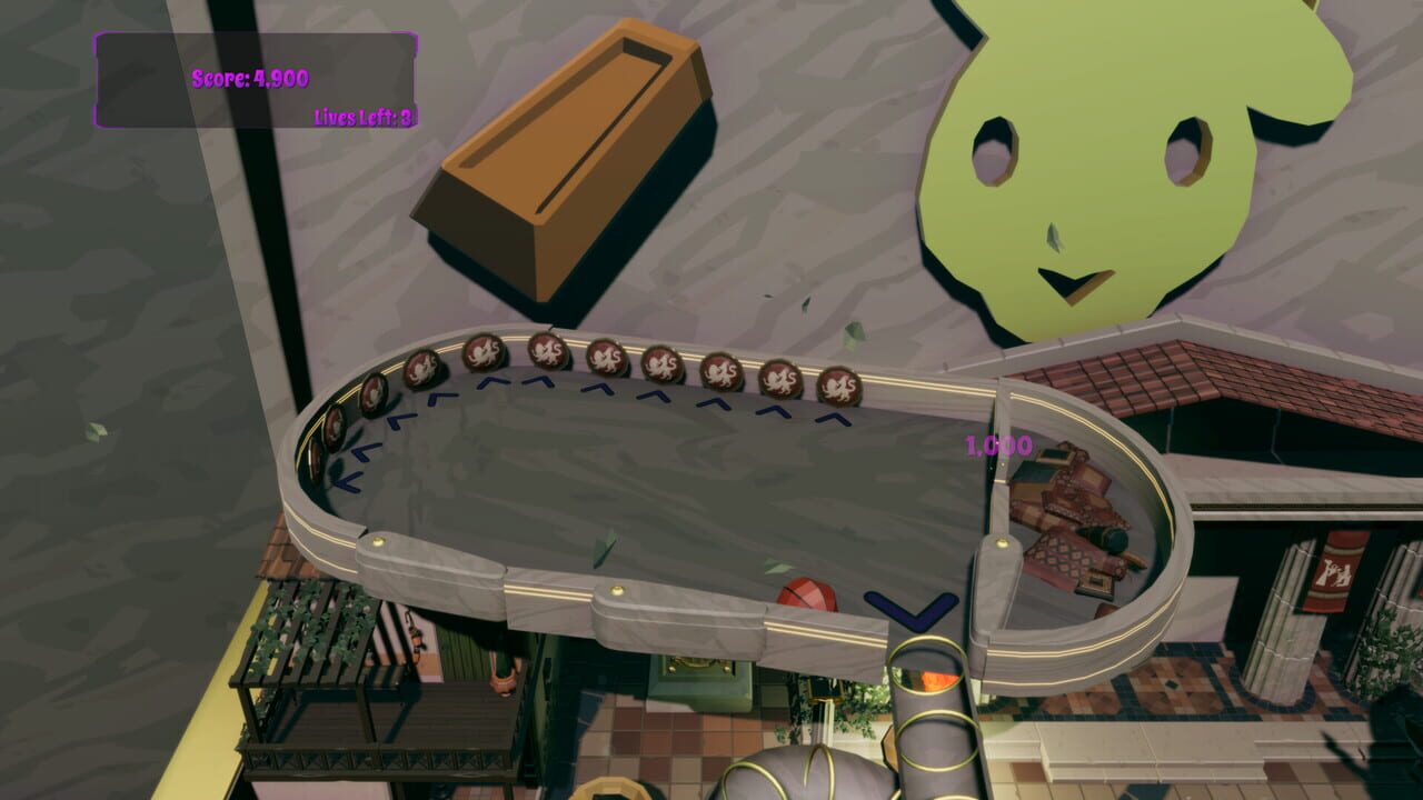 Roxy Raccoon's Pinball Panic: Roman Renaissance Image