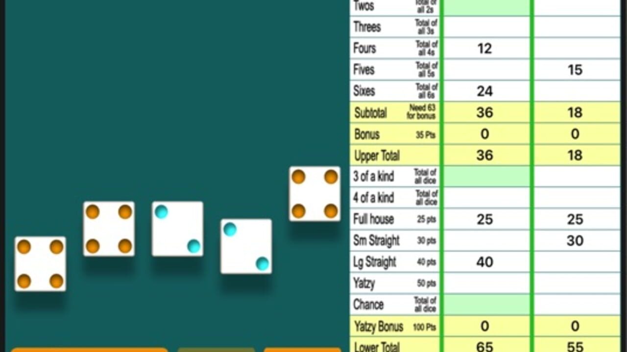 Yatzy for iPad Screenshot 1