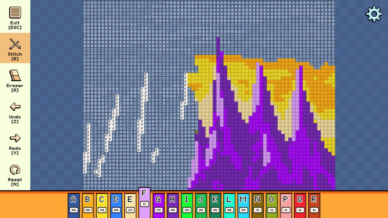 Pixel Cross Stitch: Color by Number - Enchanted Worlds Pack — Screenshot 4