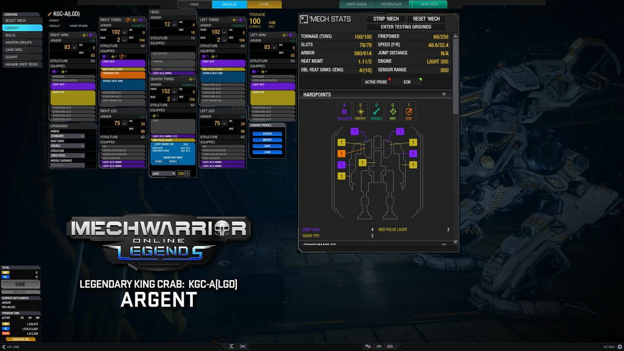 MechWarrior Online: Argent Legendary Mech Pack — Screenshot 3