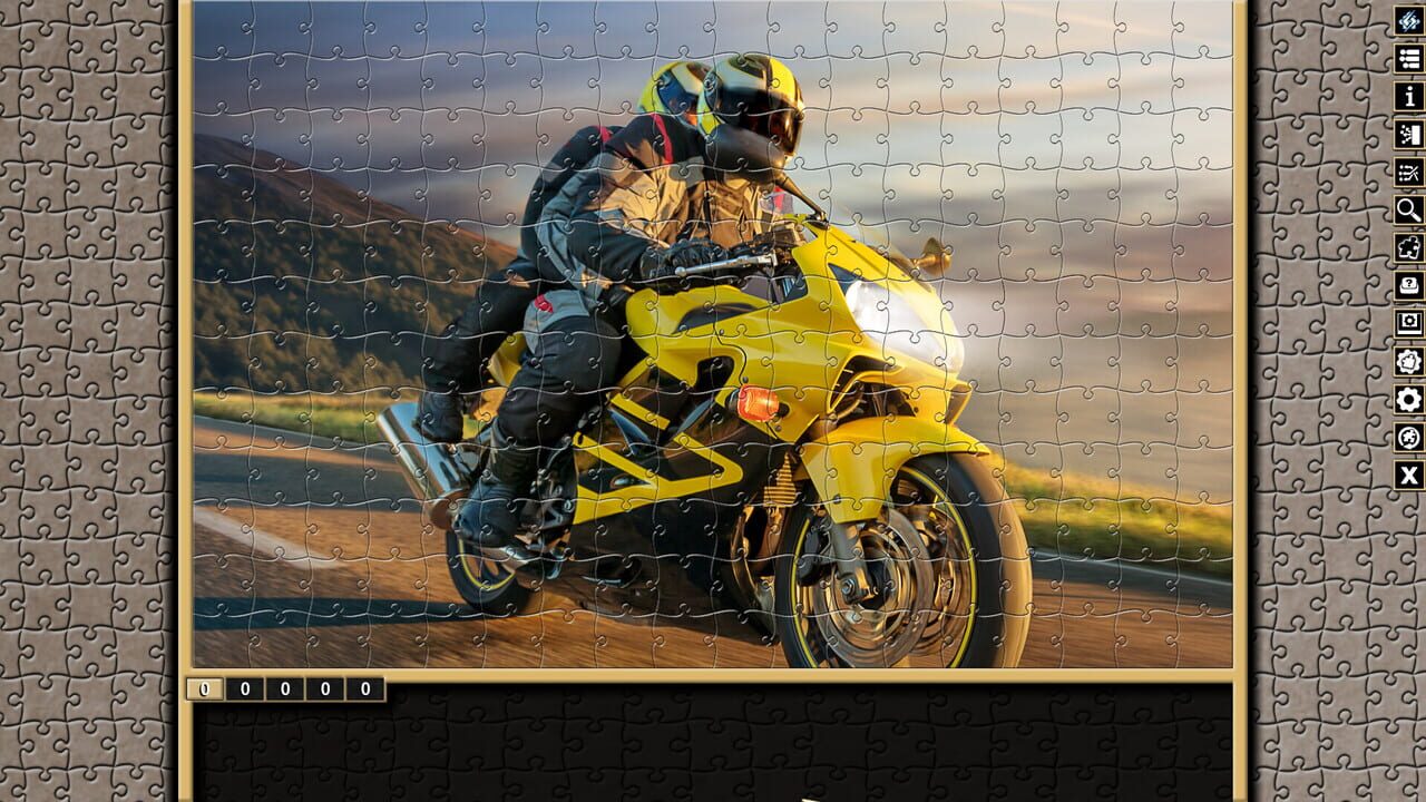 Pixel Puzzles Traditional Jigsaws: Motorbikes — Screenshot 3