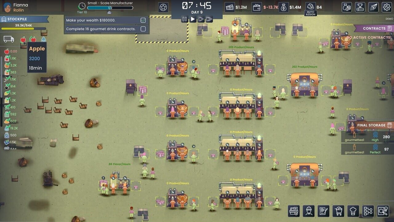 Fizz Flow: Factory Management — Screenshot 1