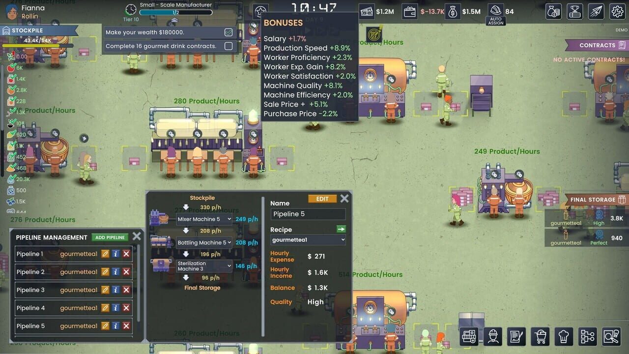 Fizz Flow: Factory Management — Screenshot 4