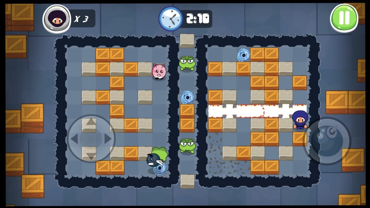 Ninja Boy Adventures: Bomberman Edition Screenshot 1