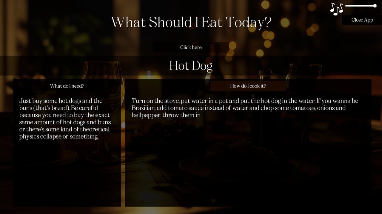 What Should I Eat — Screenshot 1