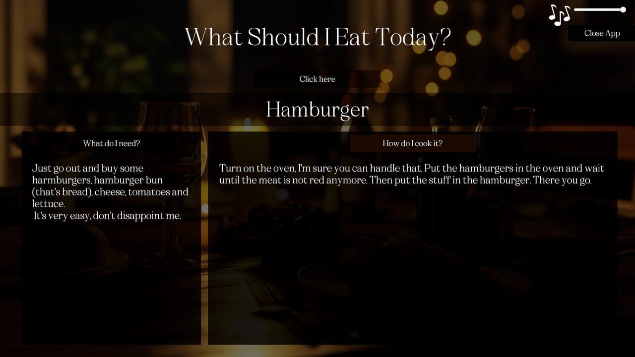 What Should I Eat — Screenshot 2