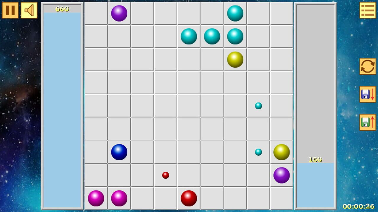 Lines of Balls — Screenshot 2