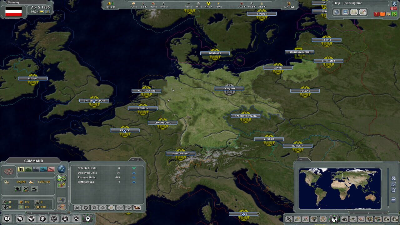Supreme Ruler 2030: Supreme Ruler 1936 Remastered DLC — Screenshot 1