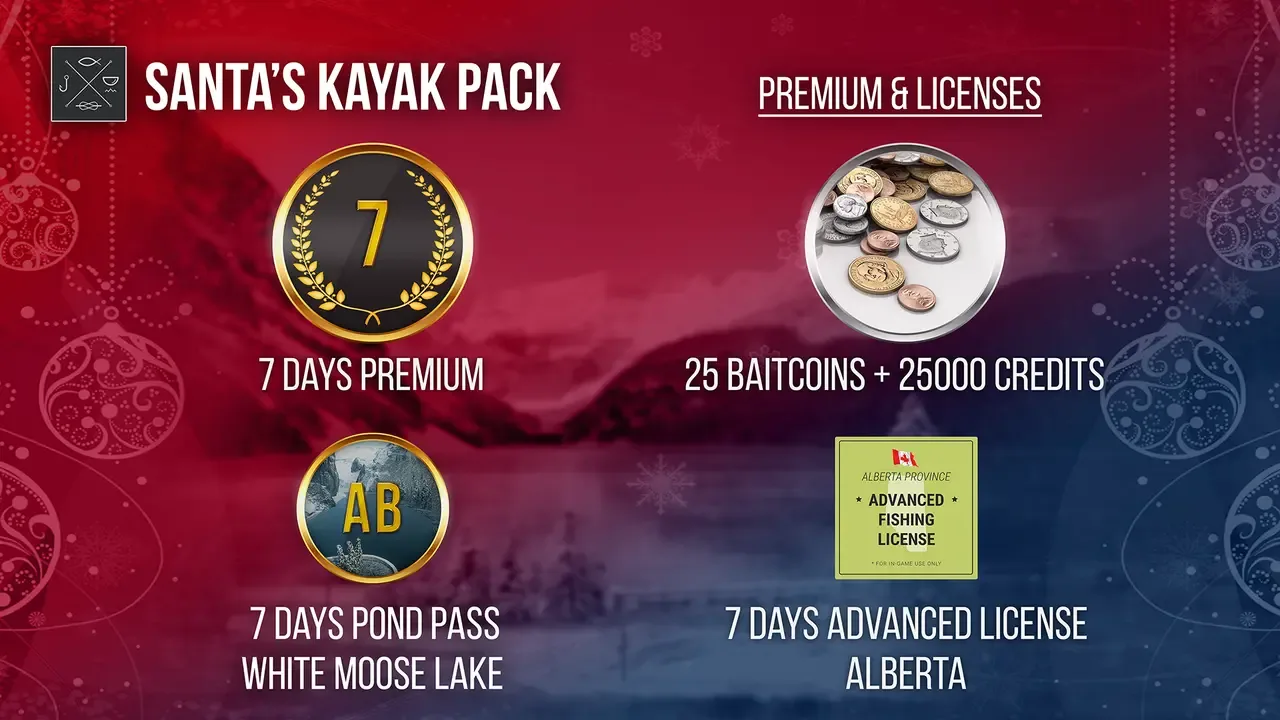 Fishing Planet: Santa's Kayak Pack screenshot 1