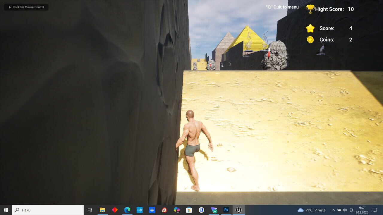 Man Without Clothes Runner — Screenshot 1