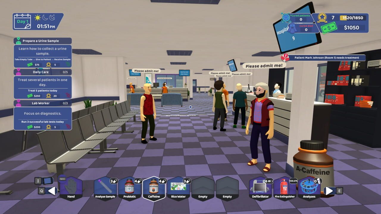 Two Hands Hospital Assistant Simulator — Screenshot 1