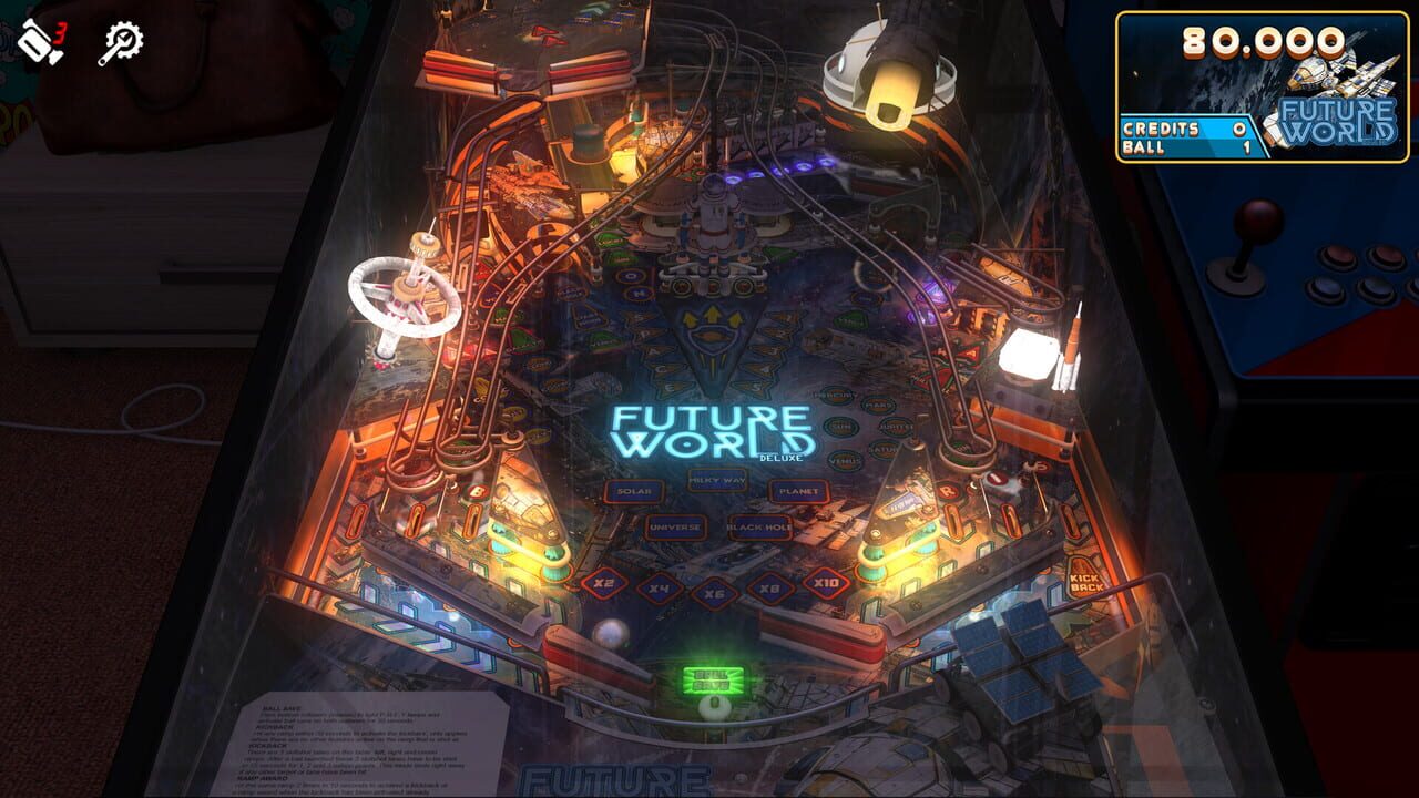 Zaccaria Pinball: Future World Deluxe Pinball Table Image