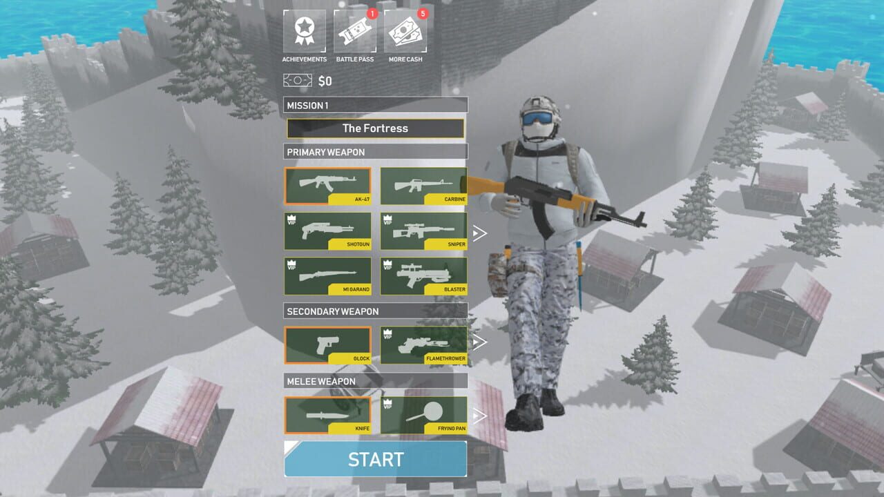 Winter Mercenary — Screenshot 1